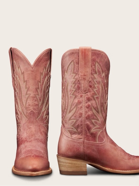 Tecovas Shoes - Tecovas “The Jamie” Western Cowgirl Boots -Pink Frost- worn 3 times
